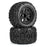 DTX564510 1/8 Warthog F/R 3.8" MT Tires Mounted 17mm Black Ripper (2)