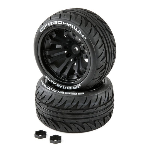 DTXC2900 SPEEDTREADS Speedhawk 1/10 ST/MT Tires MNTD (2)