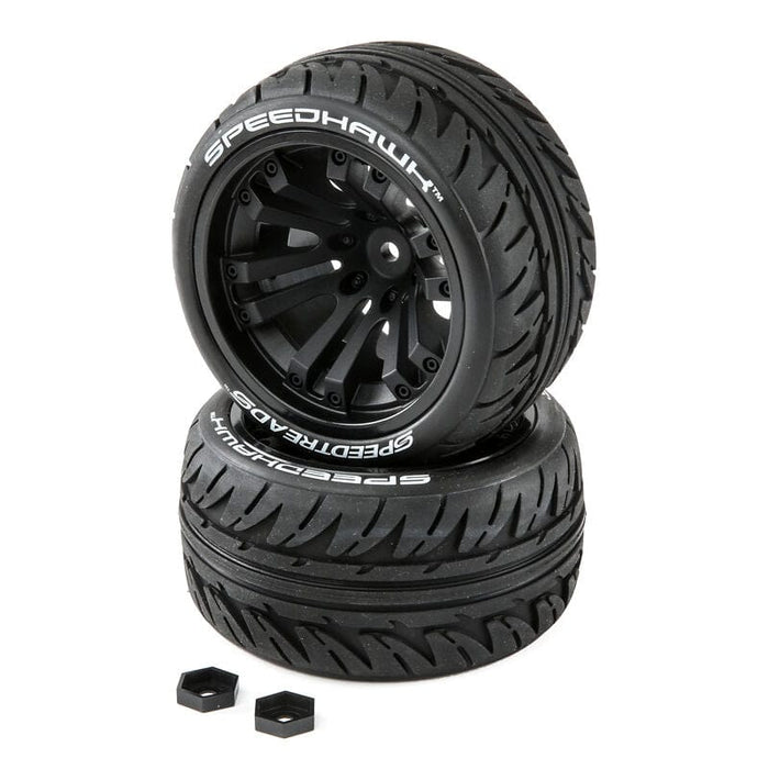 DTXC2900 SPEEDTREADS Speedhawk 1/10 ST/MT Tires MNTD (2)