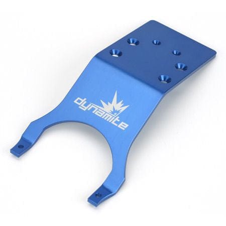  ALUM R SKID PLATE, BLUE: SLASH