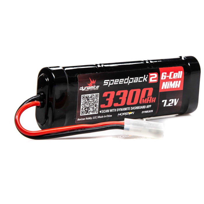 DYNB2070 Speedpack2 7.2V 3300mAh 6C NiMH, Flat Tamiya
