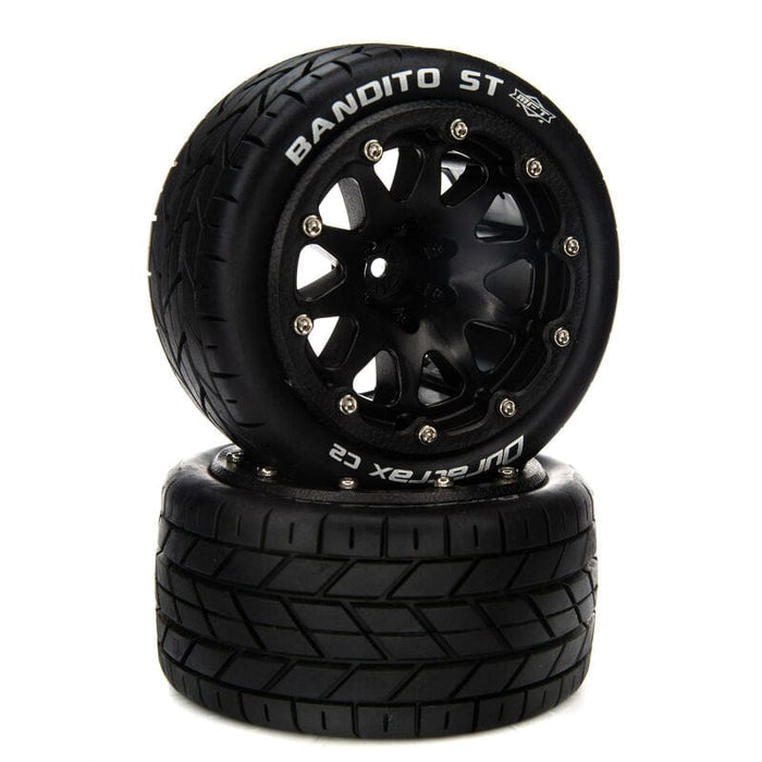 DTXC5540 Bandito ST Belted 2.8" Mounted Front/Rear Tires, 14mm Black (2)