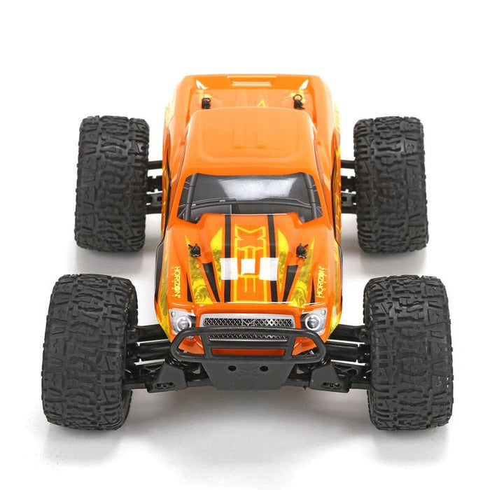 ECX01000T2 1/18 Ruckus 4WD Monster Truck RTR, Orange/Yellow
