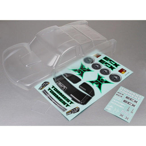 ECX330003 Body, Clear: 1:10 2wd Torment-In Store Only