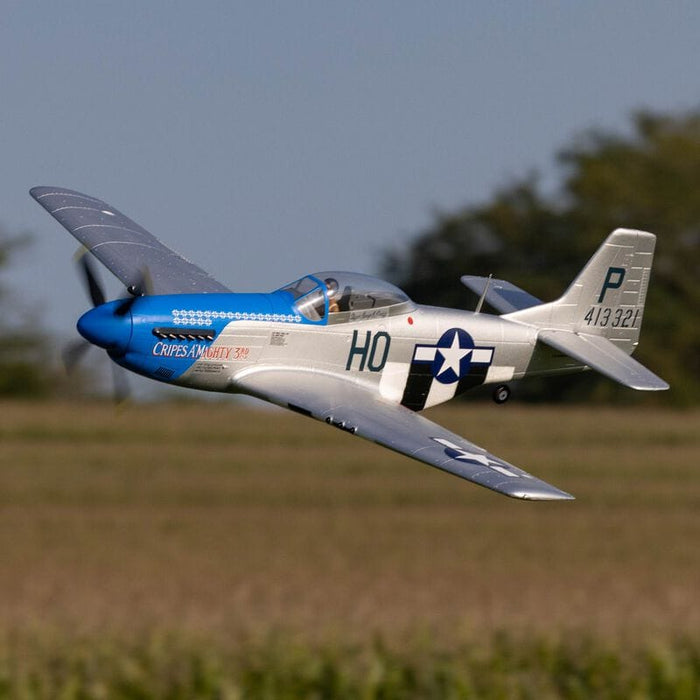 EFL089500 P-51D Mustang 1.2m BNF Basic with AS3X and SAFE Select “Cripes A’Mighty 3rd”***By ordering from the sale, it is final sale