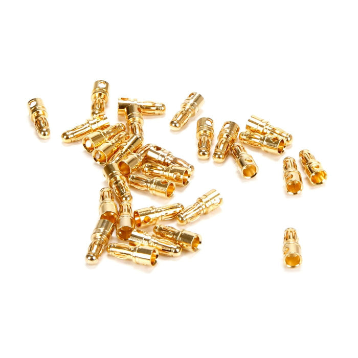 EFLAEC316 Gold Bullet Connector, Male, 3.5mm (30)