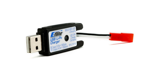 EFLC1010 1S USB Li-Po Charger, 500mA, JST: 180 QX HD