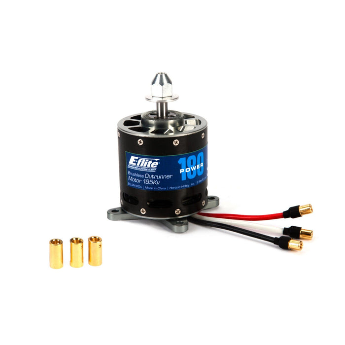 EFLM4180A Power 180 Brushless Outrunner Motor, 195Kv: 6.5mm Bullet