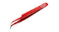 EXL30426 Slant Point Tweezers, Red