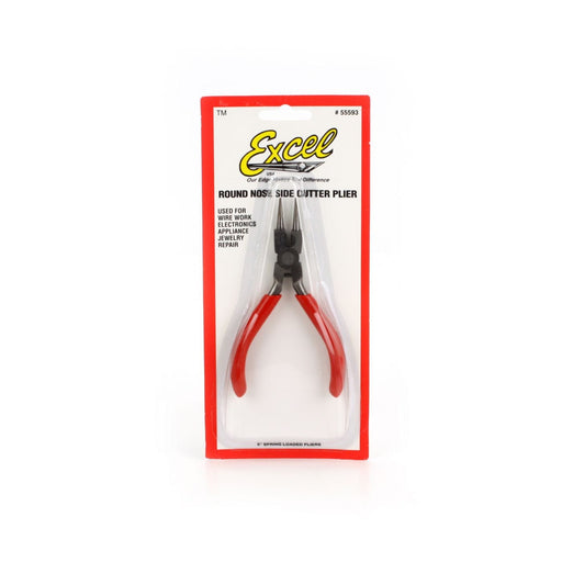 EXL55593 Pliers, Round Nose with Side Cutter