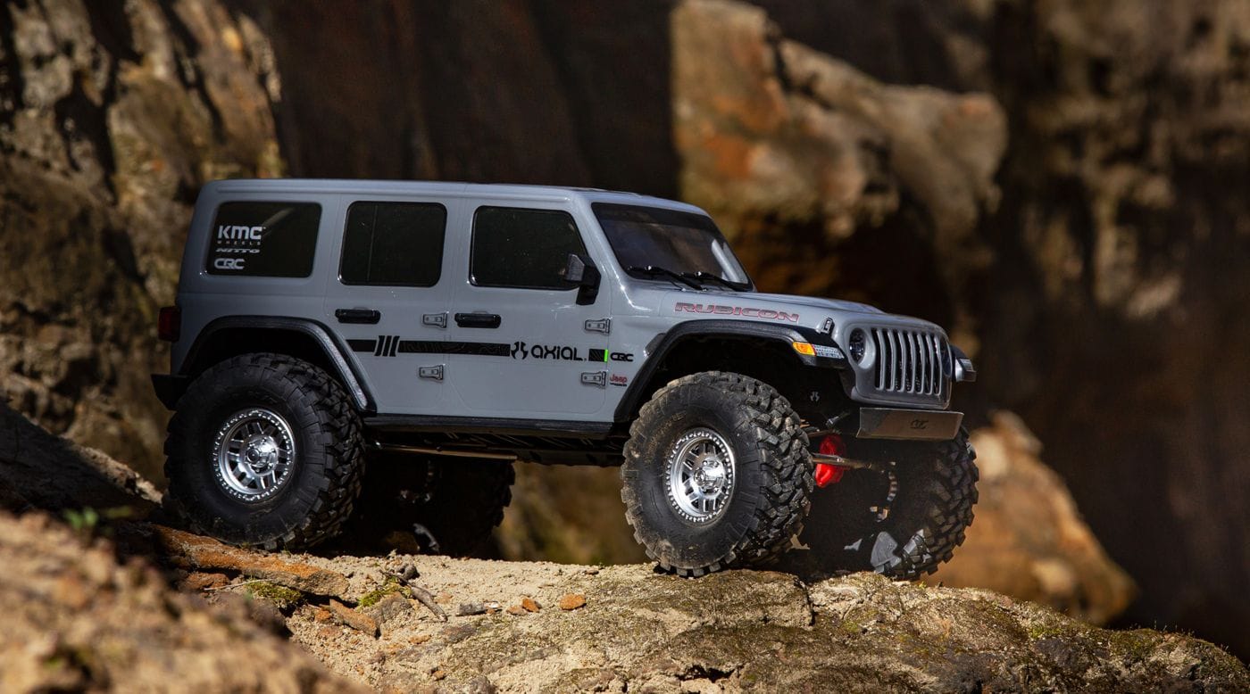AXI03003BT1 1/10 SCX10 III Jeep JLU Wrangler with Portals RTR, Gray. *