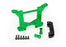 TRA6738G Traxxas Shock tower, rear, 7075-T6 aluminum (green-anodized) (1)/ body mount bracket (1)