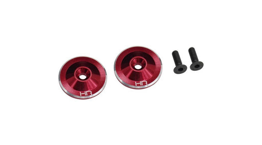 AON40U02 Hot Racing AON40U02 Red Large Wing Buttons Aluminum