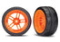 TRA8374A Traxxas Tires And Wheels, Assembled, Glued (Split-Spoke Orange Wheels, 1.9" Response Tires) VXL Rated (Rear)