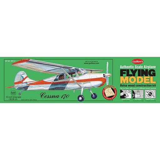 GUI302LC Guillow Cessna 170 Laser Cut Kit