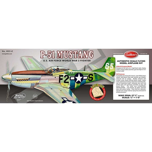 GUI402LC P-51 Mustang Laser Cut Kit, 27.5"
