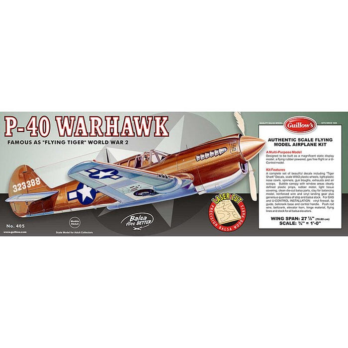 GUI405LC Curtiss P-40 Warhawk Laser Cut, 28"