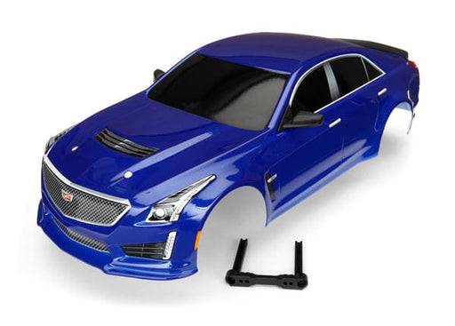 TRA8391A Traxxas Body, Cadillac CTS-V, blue (painted, decals applied)