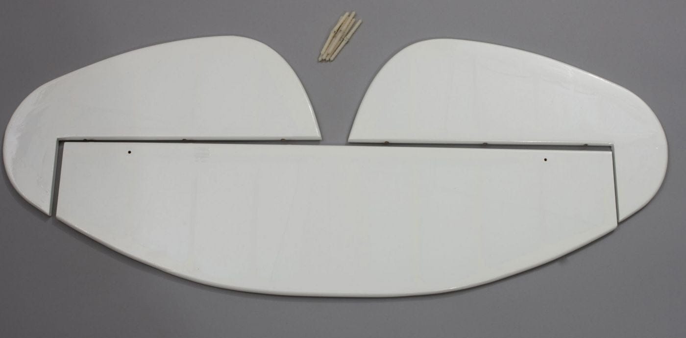 HAN454004 Stabilizer & Elevator Set: 1/4 Super Cub