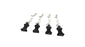 HRAAC03EZ01 1/10 Black Aluminum EZ Pulls (4) Body Clips (8)