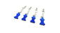 AC03EZ06 1/10 Blue Aluminum EZ Pulls (4) Body Clips (8)