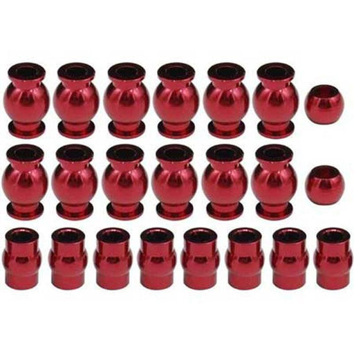 HRAATF160B02 Complete Aluminum Pivot Ball Set (22): 1/10 ARRMA