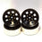 HRABLW19SS01 Black Steel 1.9 Beadlock 6-Lug Wagon Wheels12mm(4)
