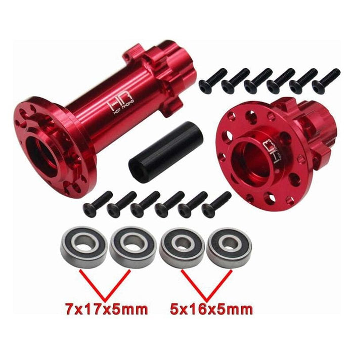 HRALPC10H02 CNC Aluminum Hub Set Red: Losi Promoto-MX