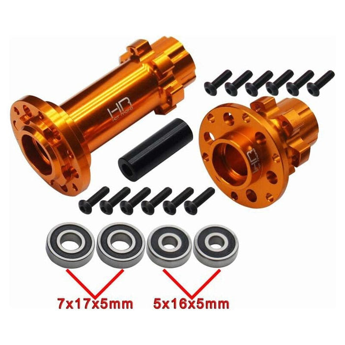 HRALPC10H04 CNC Aluminum Hub Set Gold: Losi Promoto-MX