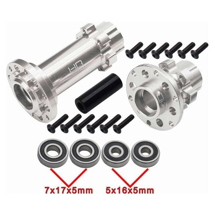 HRALPC10H08 CNC Aluminum Hub Set Silver: Losi Promoto-MX
