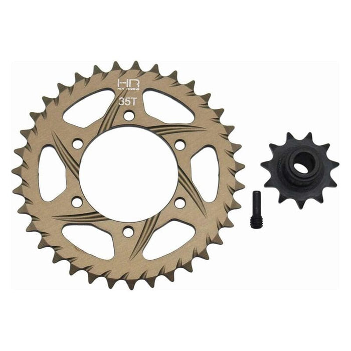 HRALPC39DRH Speed Run Sprocket Set: Losi Promoto-MX