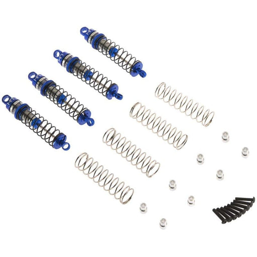 HRALTN56DP06 Threaded Aluminum Shocks, Blue: LaTrax Rally, Teton