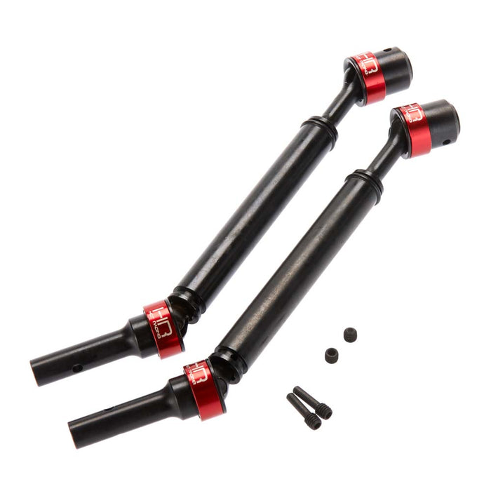 NRO288V02  Steel CV Splined Drive Shaft Red/Black (2)
