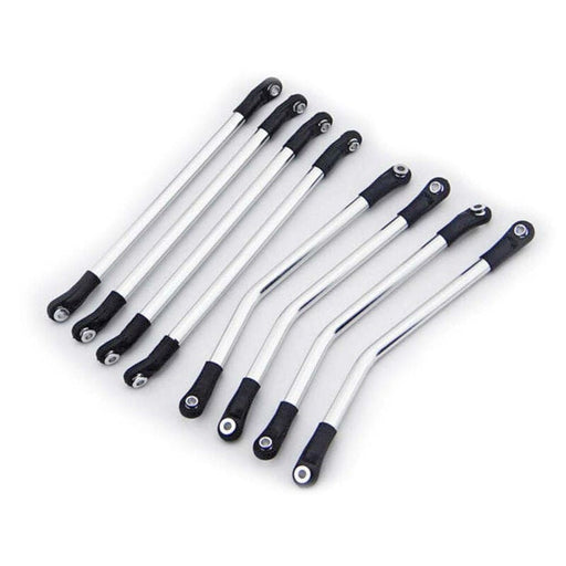 HRARCS8000P08 Aluminum Silver 4-Link Set: Axial Wraith, AX10 Ridgecrest