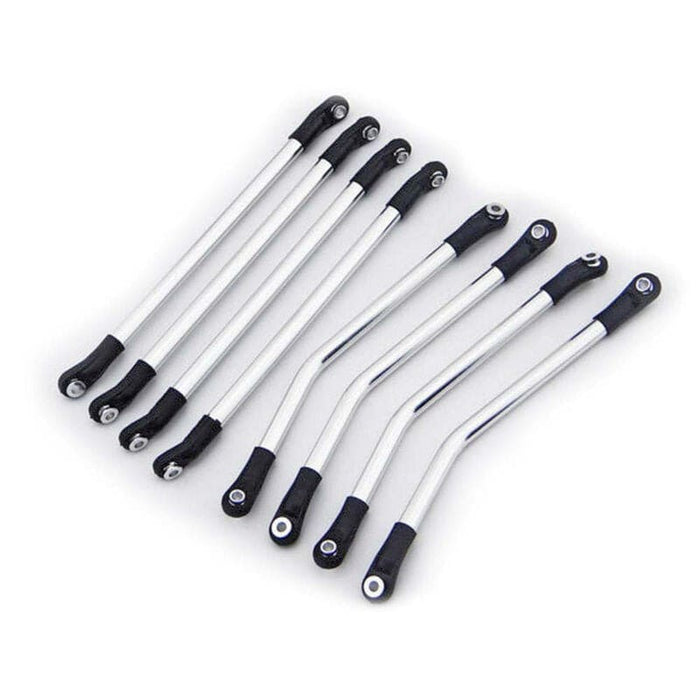 HRARCS8000P08 Aluminum Silver 4-Link Set: Axial Wraith, AX10 Ridgecrest