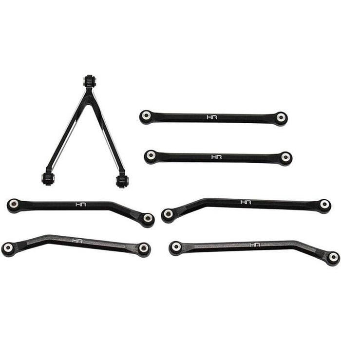 HRASXTF133HJ01 Aluminum High Clearance Link Set for 5.26 (133.7mm) Wheelbase: SCX24 C10, JLU, Bronco