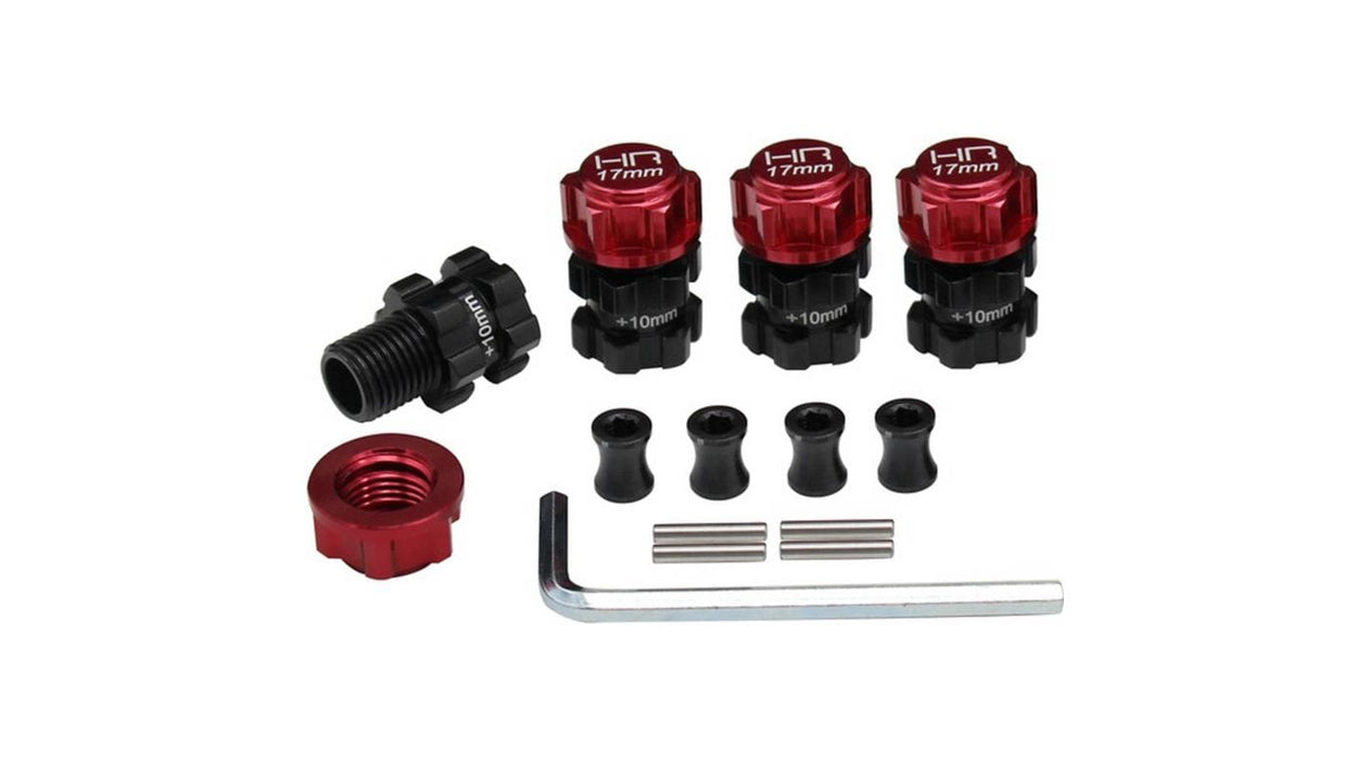 HRAATF117XT02 Heavy Duty 10mm Offset 17mm Hubs: ARRMA 1/10 4x4