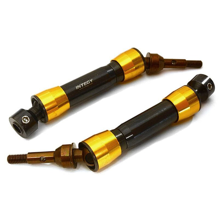 INTC25503GO V2XHD Steel Front Universal Drive Shafts, Gold: Traxxas Slash, Stampede 4x4