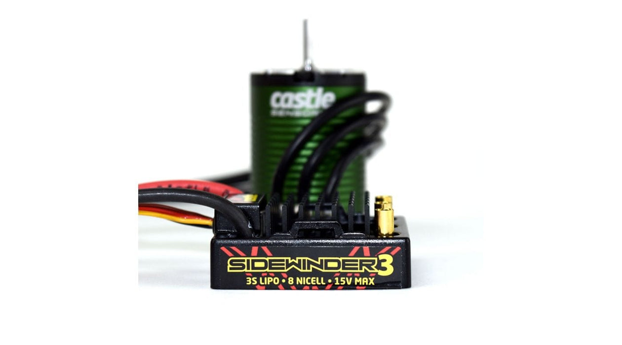 CSE010011505 SV3 Sidewinder 12V Waterproof ESC with 1406-4600Kv Sensored Motor Combo