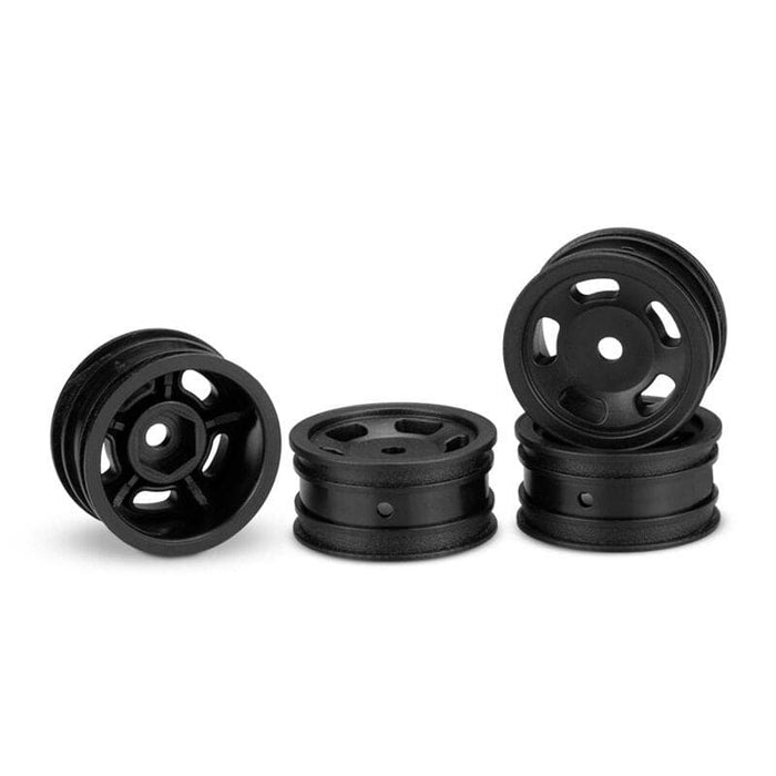 JCO3431B 1/24 Glide 5 Front/Rear 1.0" Wheels, Black (4): SCX24
