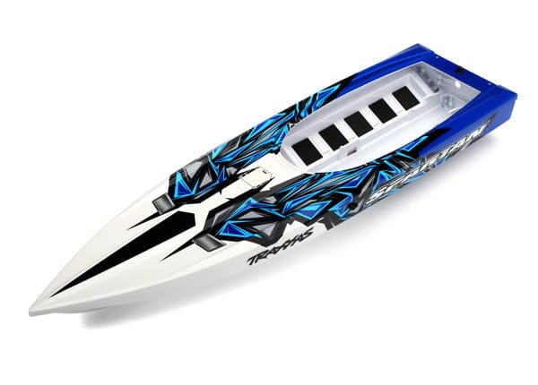 TRA5718 Traxxas Hull, Spartan, blue graphics (fully assembled)