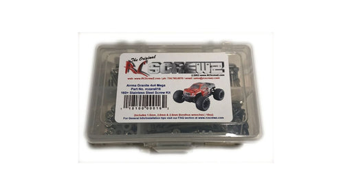 RCZARA016 Stainless Steel Screw Set: ARRMA GRANITE 4x4 Mega