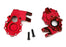 TRA8252R Traxxas Portal housings, inner (front), 6061-T6 aluminum (red-anodized) (2)/ 3x12 BCS (2)