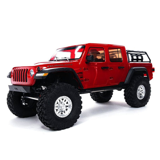 AXI03006BT2 1/10 SCX10 III Jeep JT Gladiator Rock Crawler with Portals RTR Red.  **FOR LONG RUN TIME & QUICK CHARGER ORDER part #SPMX-1031