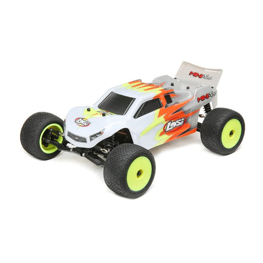LOS01015T3 1/18 Mini-T 2.0 2WD Stadium Truck Brushed RTR, Gray/White (FOR Extra battery ORDER #SPMX6502SH2)