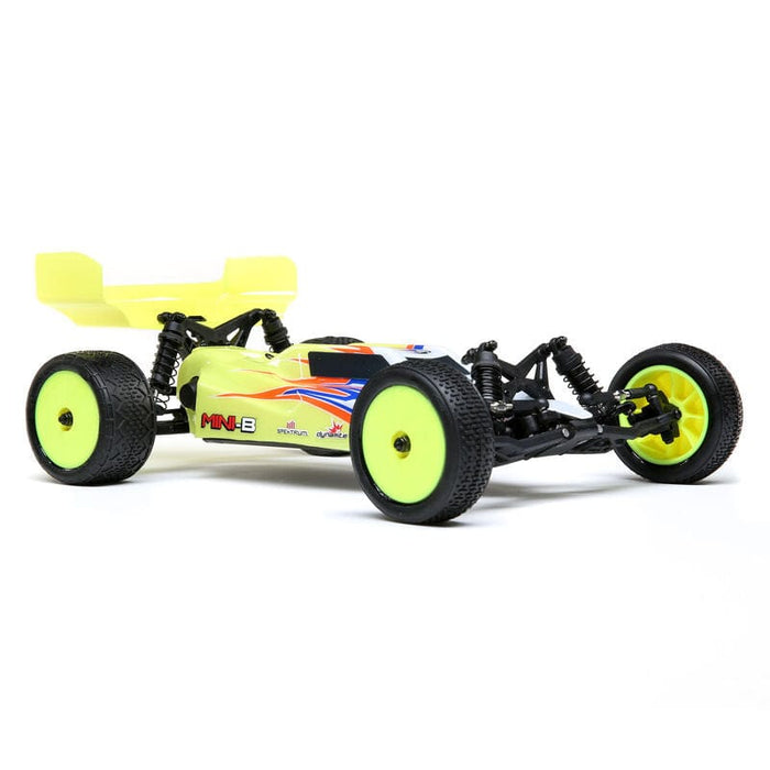 LOS01016T3 1/16 Mini-B Brushed RTR 2WD Buggy, Yellow/White (FOR Extra battery ORDER #SPMX6502SH2)