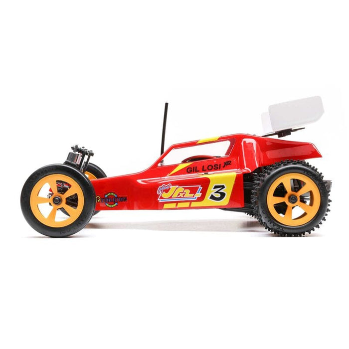 LOS01020T1 1/16 Mini JRX2 Brushed 2WD Buggy RTR, Red (FOR Extra battery ORDER #SPMX652SH2)