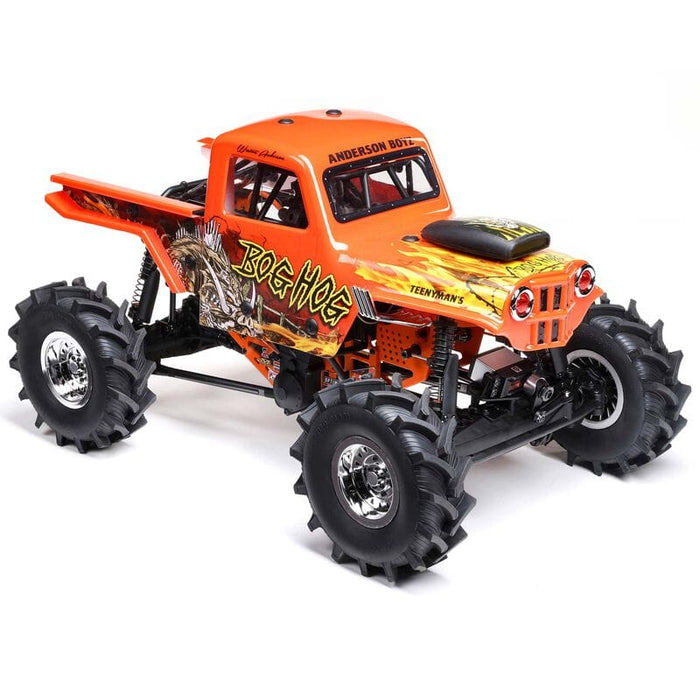 LOS04024T2	 LMT 4WD Solid Axle Mega Truck Brushless RTR, Bog Hog YOU will need this part #SPMXPSS400   to run this truck