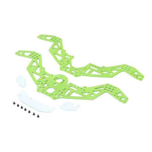 LOS211052 Chassis Plate Set, Green: Mini LMT