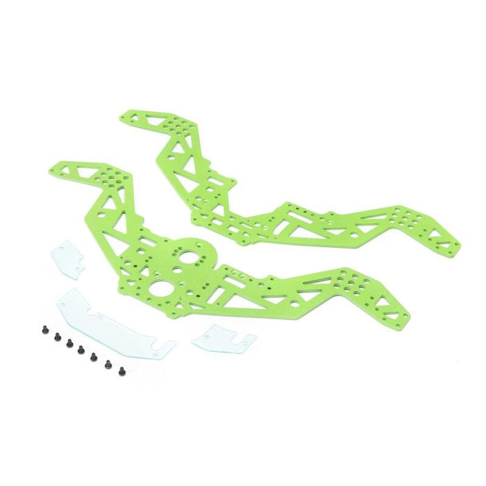 LOS211052 Chassis Plate Set, Green: Mini LMT